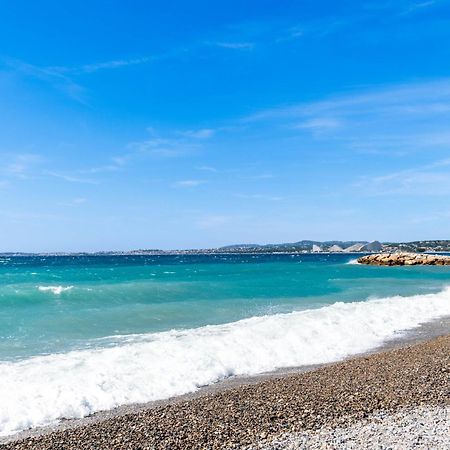 Residence Mediterranee - Beachfront - Sun And Seaview - Pool - Private Parking Cagnes-sur-Mer Kültér fotó